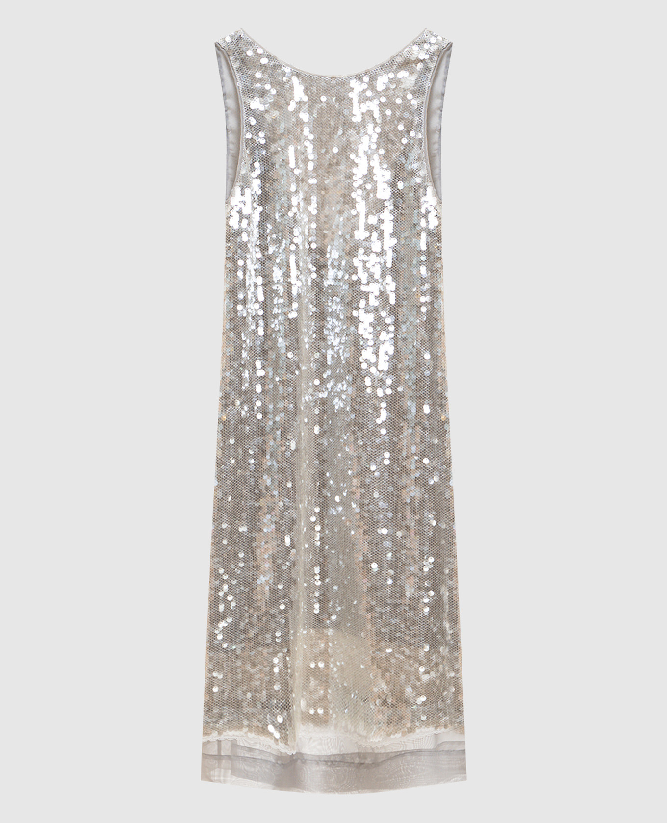 

Серое платье миди в пайетке, Серый, Коктейльные платья