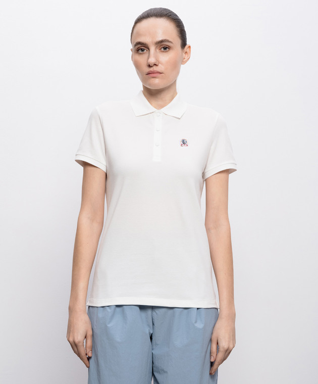 Parajumpers Белое поло Enif 26SPWPOEK33 изображение 3