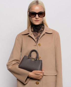 Valentino Коричневая кожаная сумка-мини VLogo 9W2P0BA9SNP