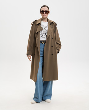 Max Mara Weekend Біла футболка BORA з квітковим принтом WKDBORA