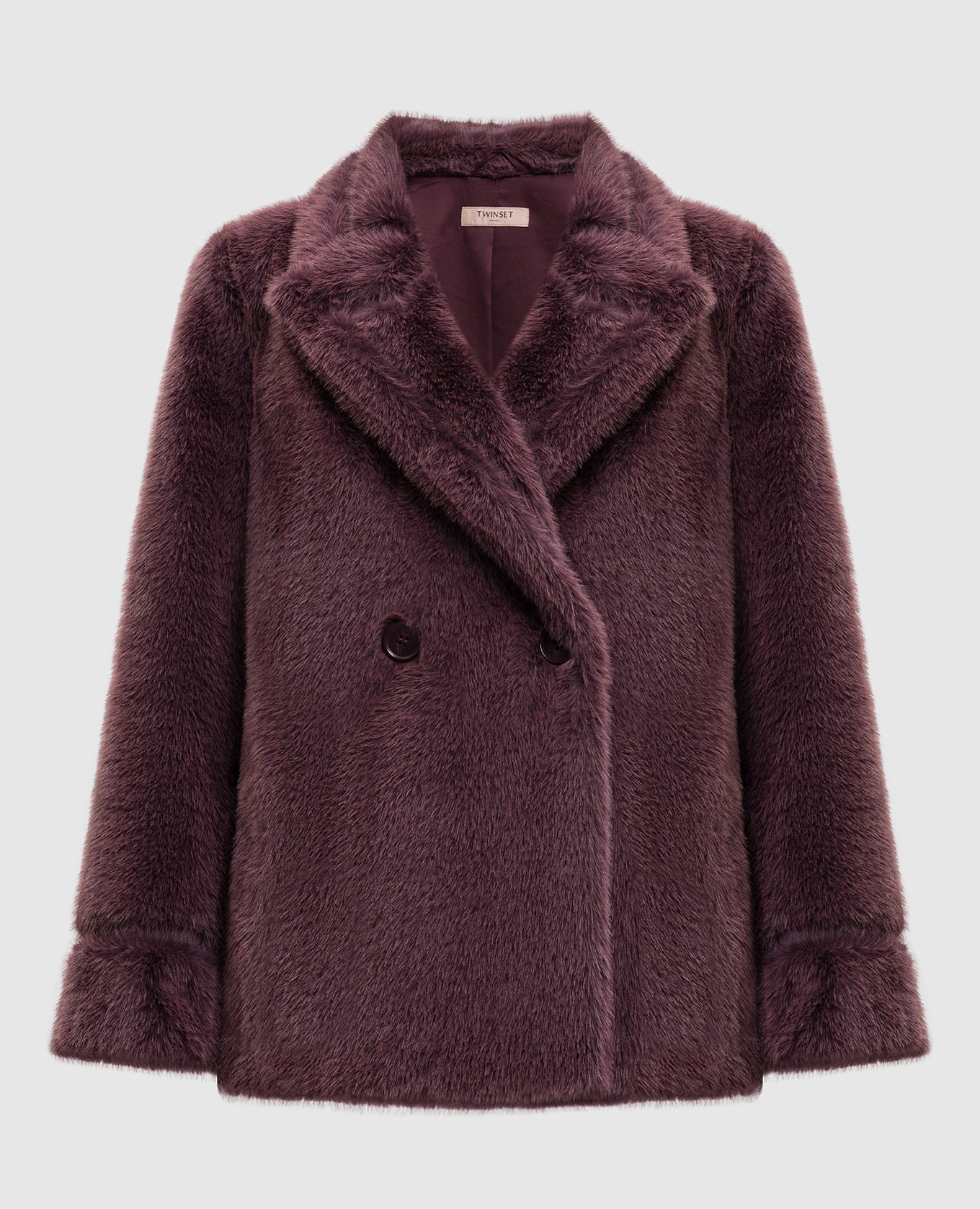 

Розовое двубортное пальто, Розовый, Пальто