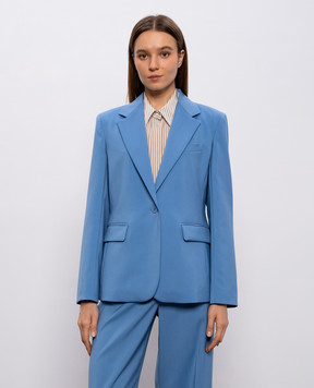 Max Mara Weekend Блакитний жакет WKDLAMINE з вовни WKDLAMINE