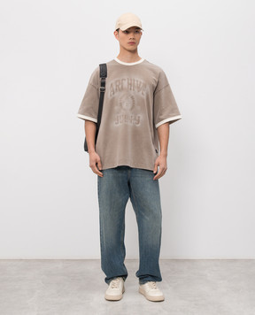 Juun.j Бежева футболка ARCHIVE JC6442P06A