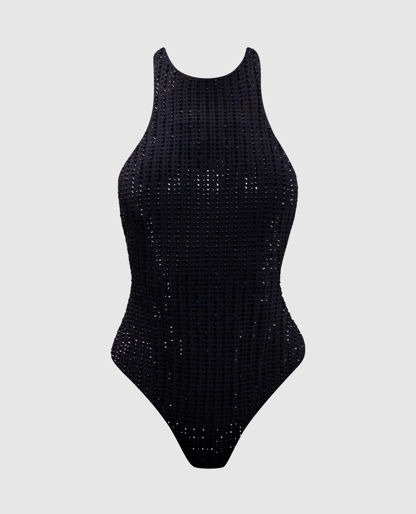 Черный купальник MALIBU с кристаллами