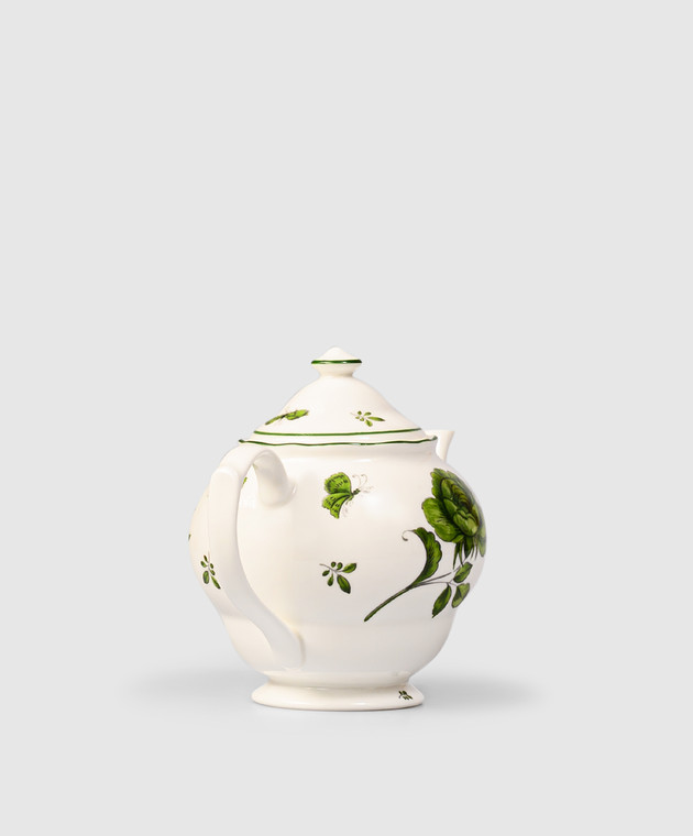 Geminiano Cozzi 1765 Белый фарфоровый заварной чайник Rosa Rosae SKBBU3369019 изображение 2