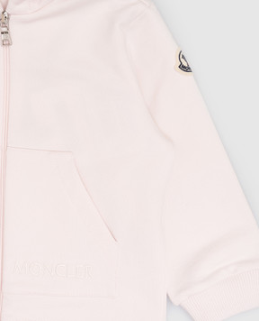 Moncler ENFANT Дитячий рожевий костюм з логотипом L19518M0000289B9Y
