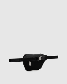 Off-White Чорна поясна сумка з принтом логотипа OWMNO02F26FB01