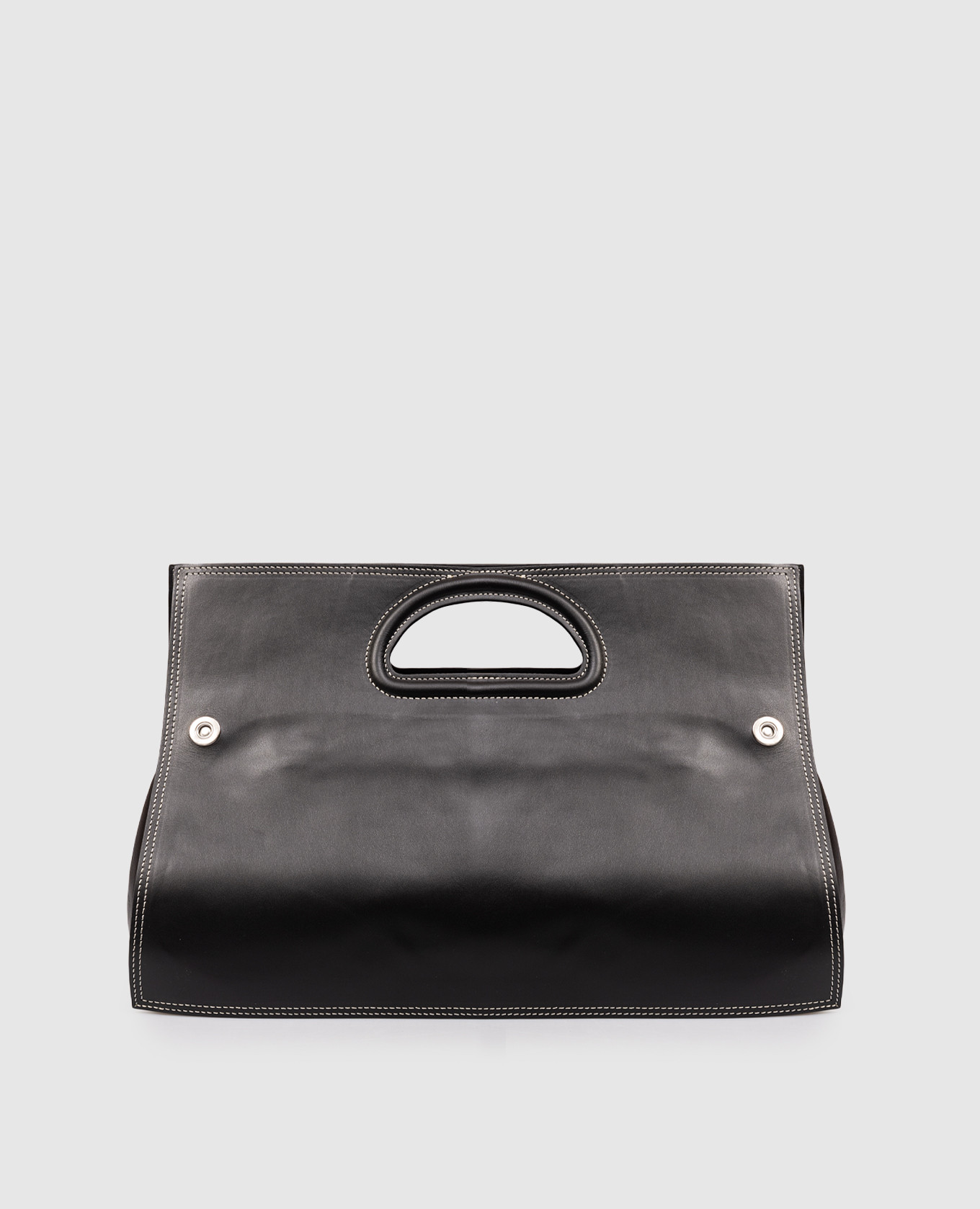 

Черная кожаная сумка Bookbag, Черный, Сумки на плечо