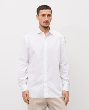 ISAIA Біла сорочка з бавовни IM10TCKM002