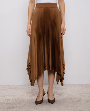 JOSEPH Коричневая юбка-плиссе Ade JF009604