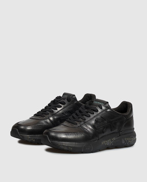 Premiata Черные кожаные кроссовки Mick MICK1453N