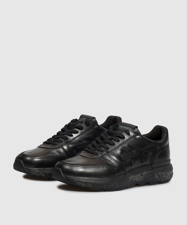 Premiata Чорні шкіряні кросівки Mick MICK1453N зображення 2