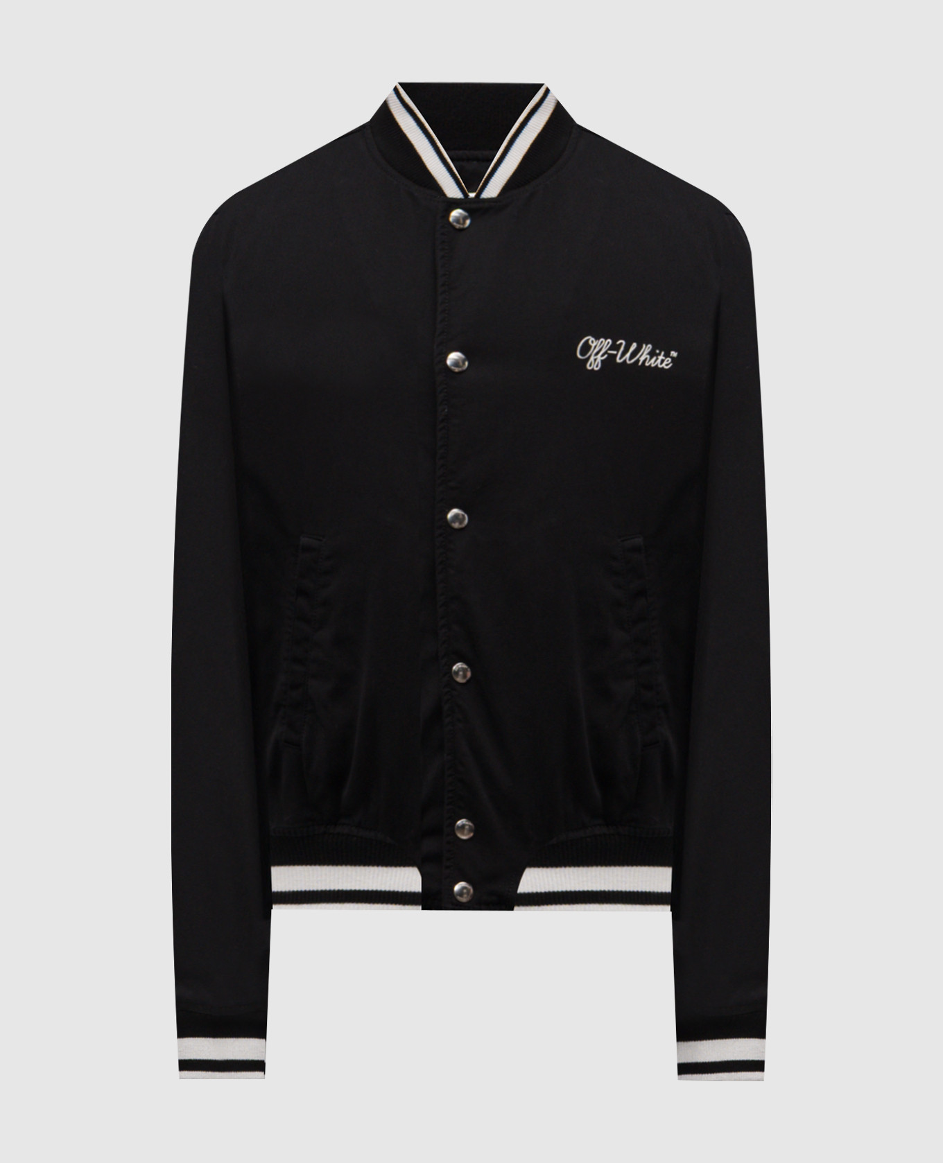 

Черный бомбер с логотипом, Бомберы