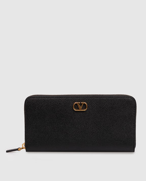 Valentino Черный кожаный кошелек VLogo Signature 9W2P0BB3SNP