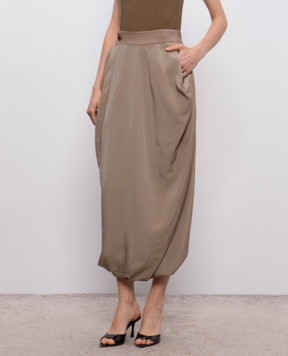 UMA WANG Бежева спідниця Gink UW2026