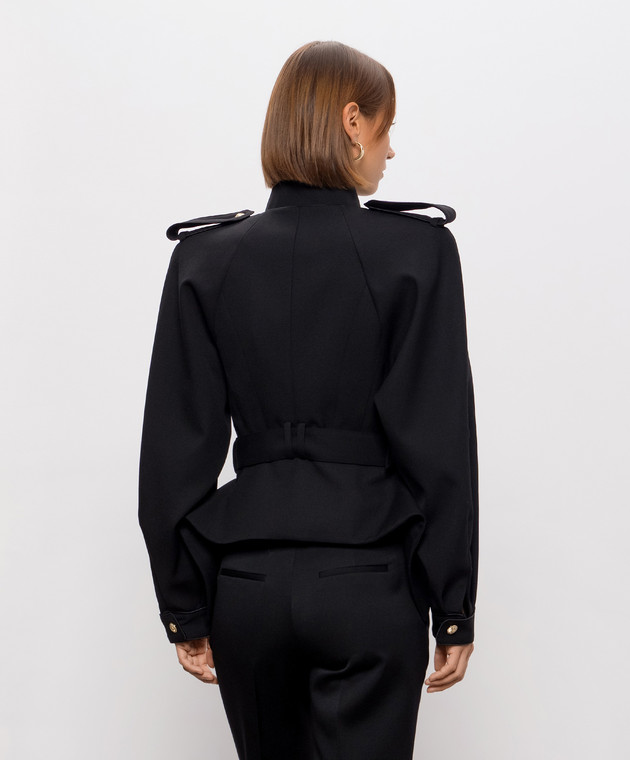 Balmain Черная куртка из шерсти JA0000000050 изображение 4