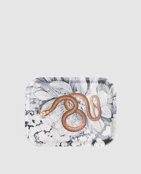 Les Ottomans Декоративна дерев'яна таця Snake TUS02S