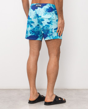 Vilebrequin Голубые шорты для плавания Coral Reef MSOEF118