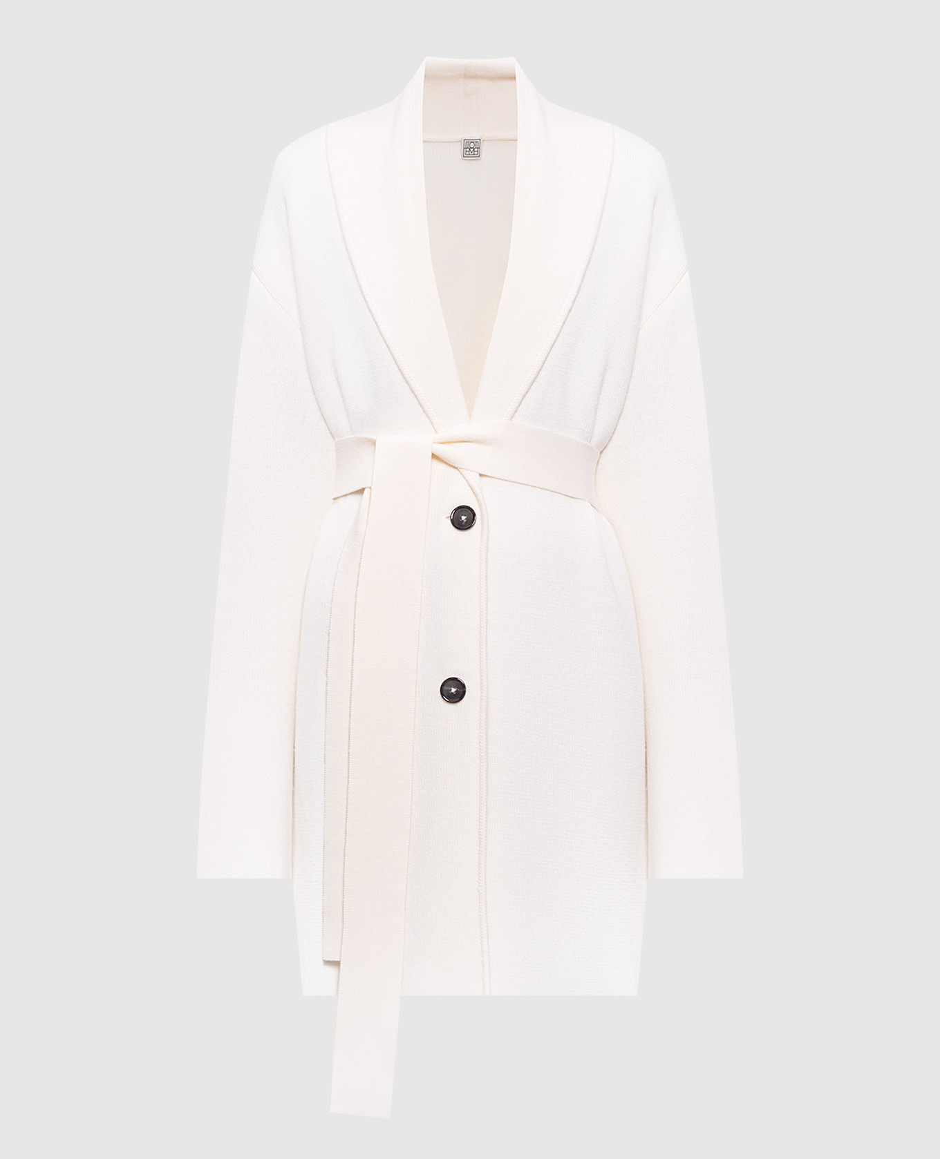 

Белый удлиненный кардиган из шерсти, Кардиганы