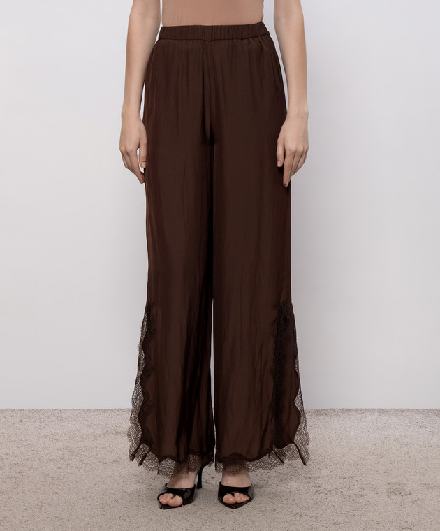 16Arlington Коричневые брюки Ricci TR131SS2601 изображение 3