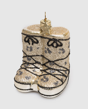 Vondels Золотиста ялинкова іграшка Snow boots 1250101075059