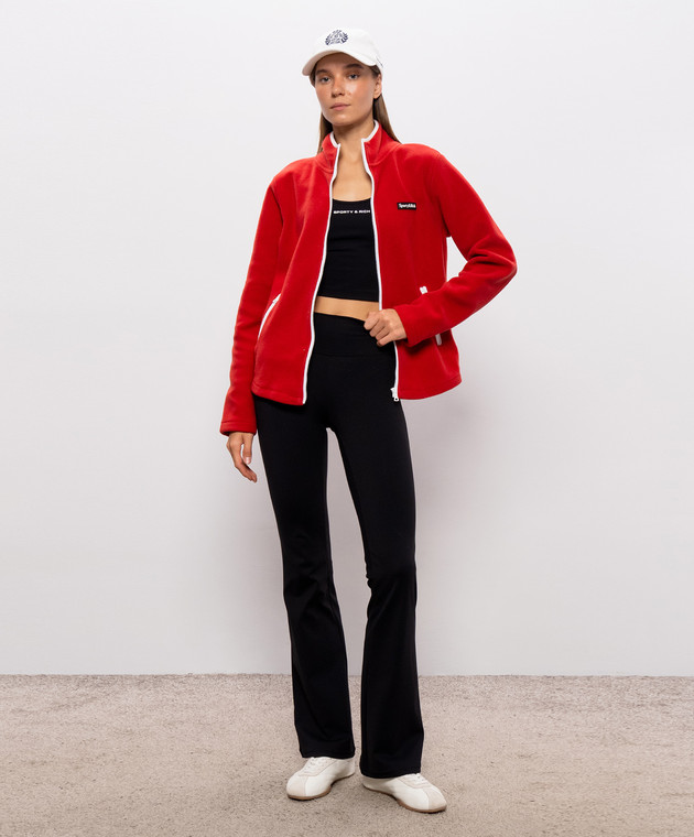 Sporty & Rich Черный топ TO02388315BA01 изображение 2