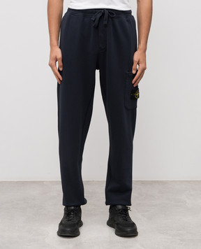Stone Island Сині джогери з логотипом K2S156200010S0051