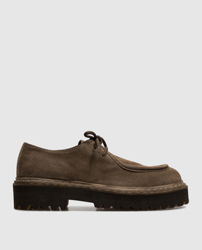 Officine Creative Коричневі замшеві дербі Blossom BLOSSOM001OLIVE