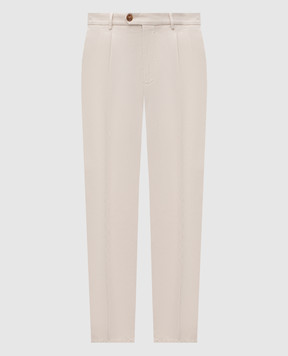 Brunello Cucinelli Бежеві штани з бавовни M252UE1950