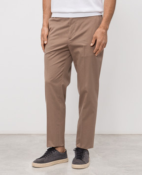 Peserico Коричневі штани з вовною R5422508274