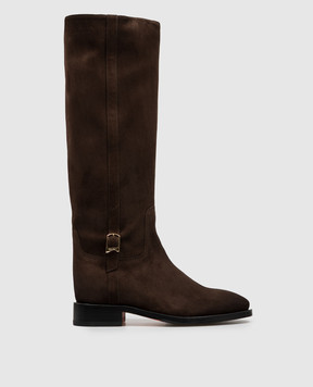 Santoni Коричневые замшевые сапоги WSHM71084BJ2NHSY