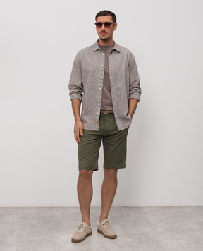 Cashmere&Whiskey Шорти кольору хакі з бавовни 0276109345