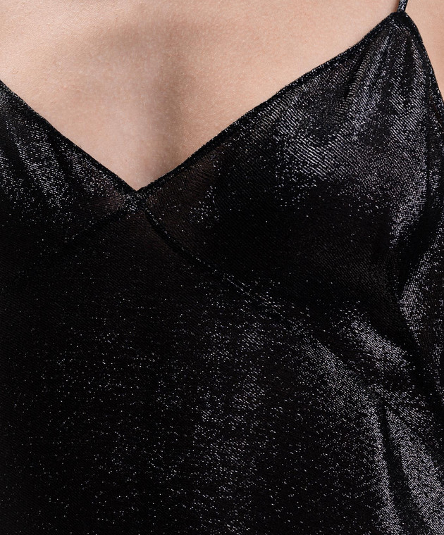 Tom Ford Чорна сукня міні з шовком AB3732FAX1892 зображення 4