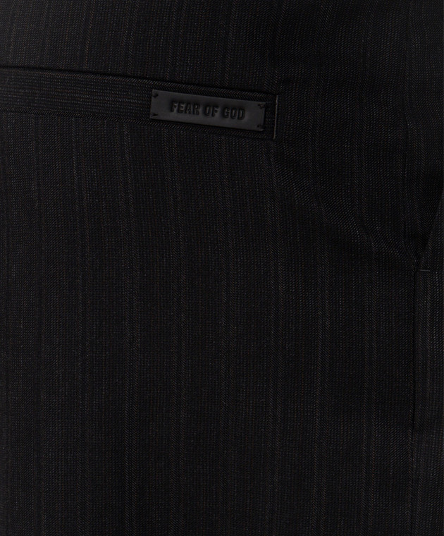 Fear of God Чорні бермуди з вовни FG9M65655RVWS зображення 5