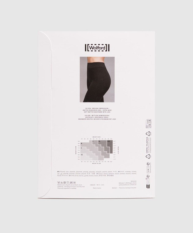 Wolford Чорні колготи INDIVIDUAL 100 den 18975 зображення 2