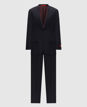 ISAIA Синий костюм из шерсти 524AFI101P9010