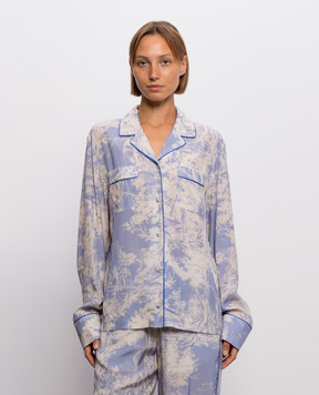 Off-White Рубашка в стиле пижамы City Nature Habutai 2FB00557T