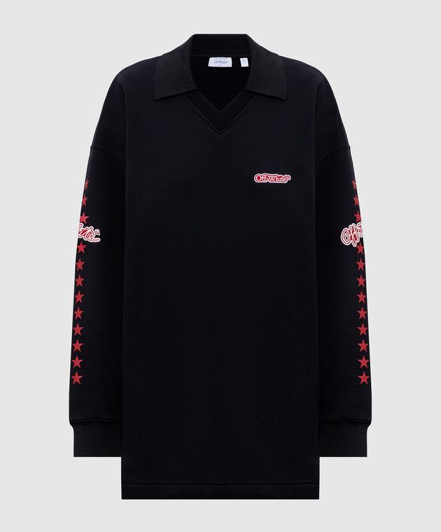 Off-White Черное платье Star 2FU00595T