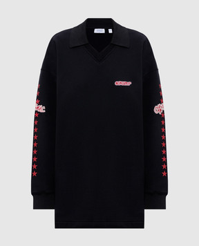 Off-White Черное платье Star 2FU00595T