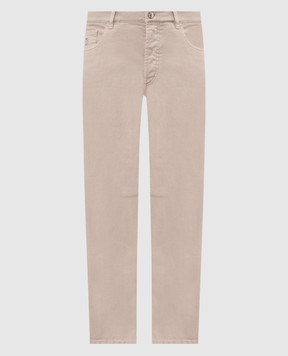 Brunello Cucinelli Сірі джинси з емблемою M277PX1290