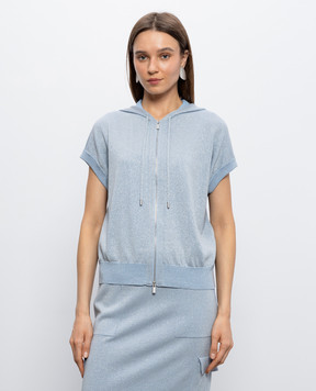 Peserico Блакитний жилет з люрексом A99056F149173H