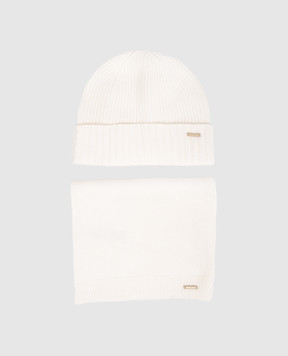 Woolrich Набір з білої шапки і шарфа з вовною CFWWAC2029FRUF0659
