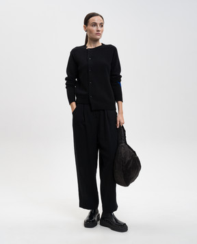 Y`S Yamamoto Чорний кардиган з вовни YLK85573