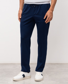 Stefano Ricci Сині штани з вовни M1T6100160MA0033