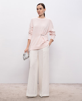 Twinset Рожевий светр з логотипом 261TE3010