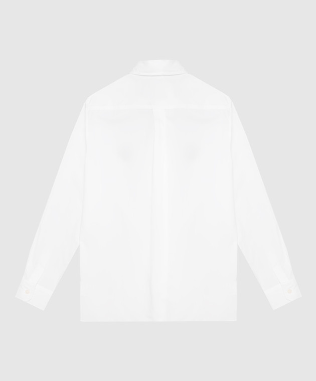 Dolce&Gabbana Дитяча біла сорочка з вишивкою монограми L43S23G7P6F зображення 2