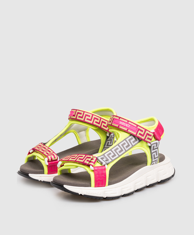 Versace Дитячі сандалі Trigreca з візерунком 10224941A166243438 зображення 2