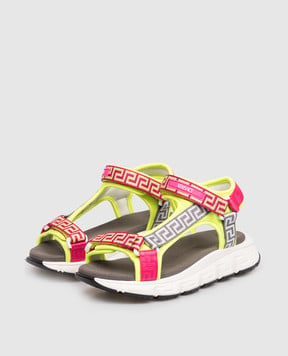 Versace Дитячі сандалі Trigreca з візерунком 10224941A166243438