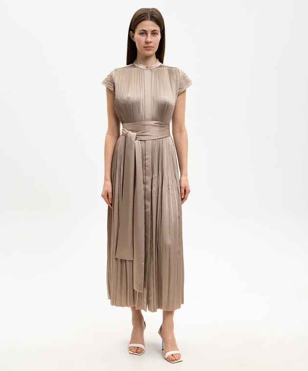 JOSEPH Бежева сукня міді Phare JF009746 зображення 3