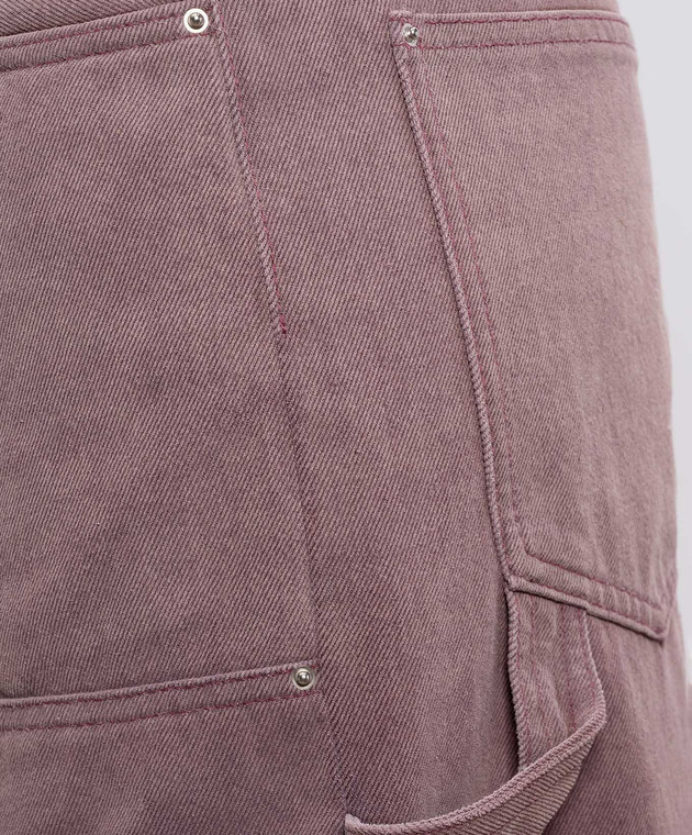 AMIRI Розовые джинсы с эффектом деграде AWBMJE1021 изображение 5